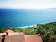 View form the balcony to island Cres and beach Sv. Ivan